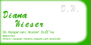 diana wieser business card